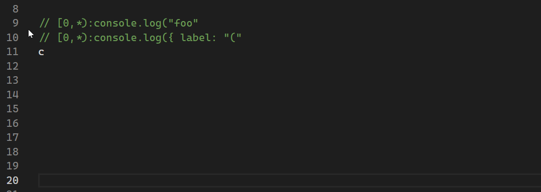Inline Completions suggesting code as ghost text while writing code